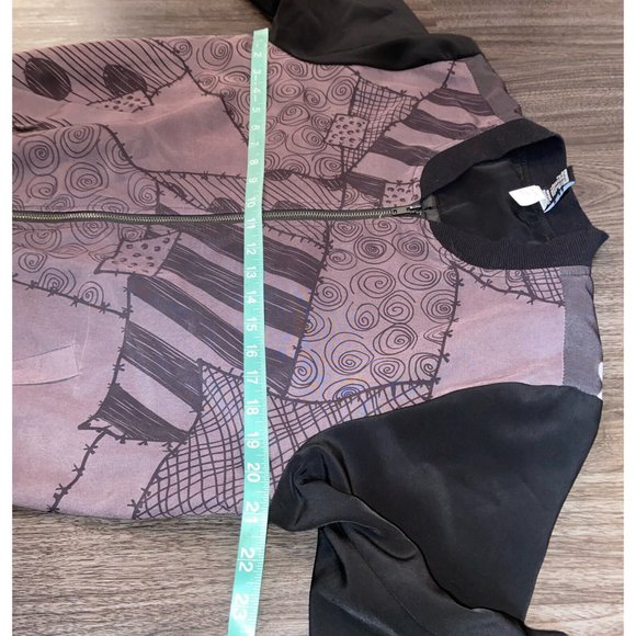 Disney Nightmare Before Christmas Bomber Jacket Jack Sally Love Women’s Large - Picture 7 of 9